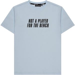 Touzani - Goromo Trick - T-shirt - Licht Blauw - Oversized