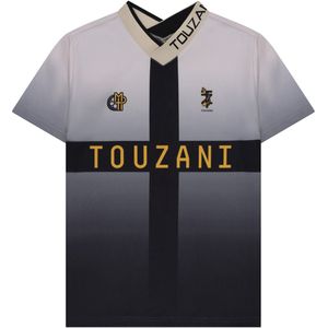 Touzani - Taisho - Voetbalshirt - Beige Zwart Goud - Lichtgewicht Ademend