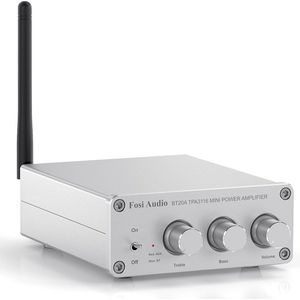 Equivera - Versterker Audio - HiFi Versterker - Bluetooth - Stereo Versterker - Wit