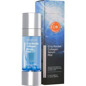 DermaBoost O to Rocket Collageen Mist + Luxe Pocket Spiegel - Collageen spray | Anti-aging / Anti-rimpel - huidverjonging - huidversteviging - hydratatie