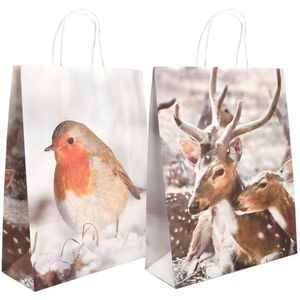 5x Esschert Design Shopper Hert 32 X 50 Cm Papier