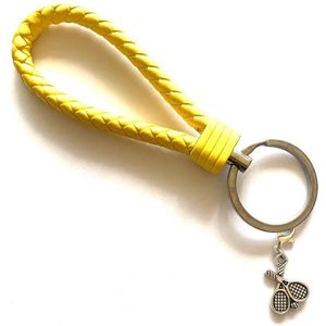 TIESOME Tennis Racket Sleutelhanger - Grappige Mini Metalen Tennisbal Hanger