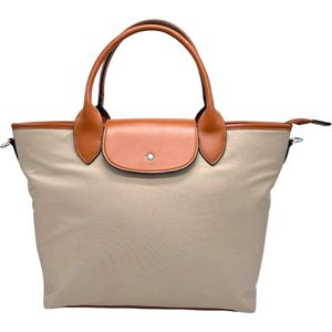 Laphrodite - Dames Tas - Handtas - Shopper - weekendtas - Werktas - Schooltas - Boodschappentas - Strandtas - Taupe