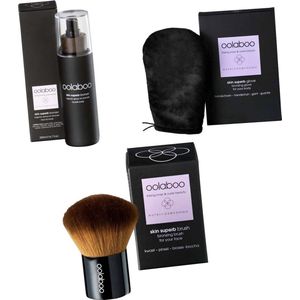 oolaboo skin superb organic spray on bronzer - Brush en glove  VEGAN !!!