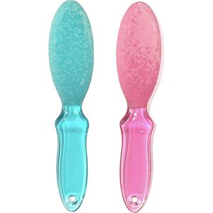 Voetvijl - Eeltvijl - 2-Zijdig - Groen/Roze - Set 2 Stuks (533)