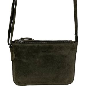 DSTRCT Kleine Crossbodytas / Schoudertas Dames - Leer - Portland Road - Groen