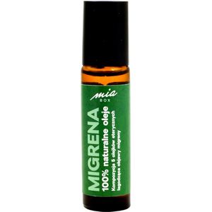 Mia Box Zuivere en Natuurlijke Etherische Oliën Migraine Roller - 10 ml - Bevat 5 Essentiële Oliën ter Verlichting van Migraine - Aromatherapie