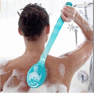 Bad Borstel - Terug Body Bad Douche - Spons Scrubber Borstels Met Handvat - Scrub Huid Massager Peeling Badkamer Borstel