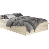 Bed  met lattenbodem en matras Wit 180 x 200 cm