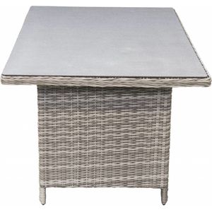 Tuintafel Dublin 230x100cm | Mystic Grey | Keramiek & Wicker