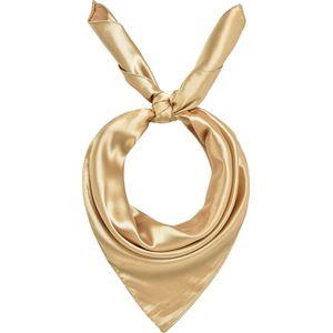 Emilie Scarves - sjaal - satijn - goud - vierkant 60*60 cm