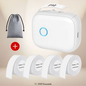 Draadloze Label Printer - Draagbare Pocket Label Printer - Bluetooth Thermische Label Printer - Snel Printen - Thuisgebruik - Kantoor - Inclusief 4 Rollen