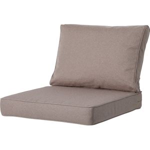 Madison Luxe Loungekussens | Outdoor Manchester Taupe | 60x60 + 60x40cm | Extra dik