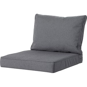 Madison Luxe Loungekussens | 4 SETS | Outdoor Manchester Grey | 73x73 + 73x40cm | Extra dik