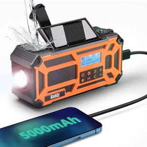 Noodradio - Solar Radio - Solar Noodradio - Survival Radio - Radio op Batterijen - Emergency Radio - Dynamo Radio - Noodgeval Radio - Draagbare Radio - Opwindbaar - Zwengelradio