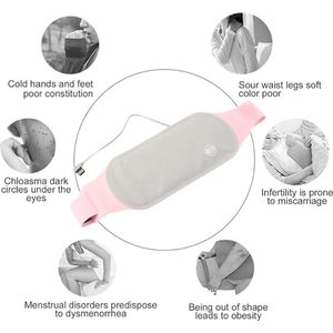 Equivera Menstruatie Warmteband - Menstruatie Pijnverlichting - Draadloos - Massagekussen
