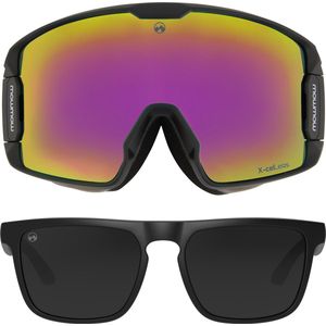 MowMow® LEGEND - Skibril + BONUS lens + zonnebril | Magnetisch | TurboLock | Case | Anti-fog | Unisex | UV400