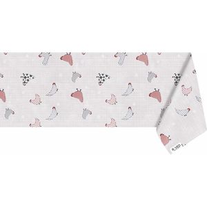 Raved - Tafelzeil - Rood - 140 cm x 140 cm - PVC - Afwasbaar