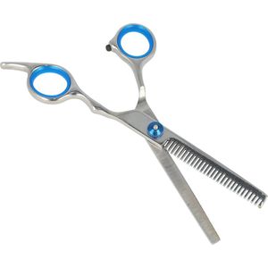 Haarsoires Effileerschaar Ergonomisch 17cm – RVS Kappersschaar – Comfortabele Grip