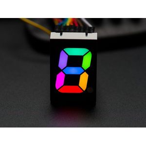 RGB 7-Segment Digit - 1 inch Tall Digit Adafruit 1399