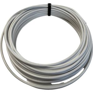Stekkersnel - Elektra montage draad kabel snoer - 2.5mm² - Wit - 10meter