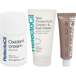 RefectoCil - Wenkbrauwverf Kit - Lichtbruin - Complete Set