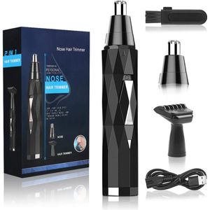 Neustrimmer - Oplaadbaar - Neushaar- en Bakkebaardtrimmer - Hoogwaardig Roestvrij Staal