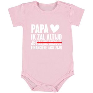 Papa ik zal altijd jouw financiële last zijn | Meisje | Baby Romper | Roze | dochter | princes | Herhalen | Baby Routine | Ouderschap