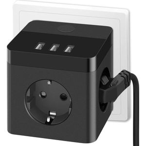 Powercube - Powercube Met Usb - Power Cube - Powercube Usb - Verdeelstekker - Verdeeldoos