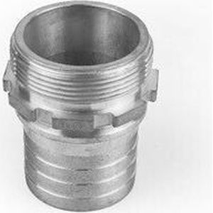 Tankwagenkoppeling Slangtule - RVS - 19mm x 3/4 buitendraad