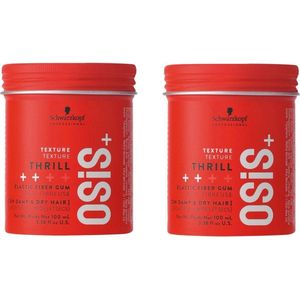 Schwarzkopf Osis Thrill Fibre Gum 2x 100ml - Duopack VOORDEEL PAKKET!