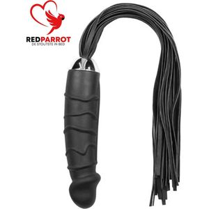 Zweep + Vibrator Platina Deluxe | 10 krachtige vibratiestanden | Flogger BDSM | Vibrerende Dildo | SM | 2 in 1 | Multifunctioneel | Seks producten | Luxe uitvoering