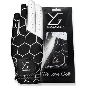 YourGolf Golfhandschoen heren Zwart XS - Golf - Sport Accessoires - Golfhandschoen Volwassenen - Golfhandschoenen