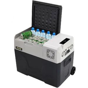 Hoge Kwaliteit Luxe Koelbox Elektrisch 12v 230 volt - Frisdrank Cooler - Koelbox Auto Vakantie Strand - Koelbox met Wielen - Automatische Cooler