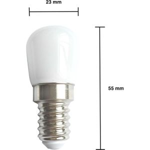 Spectrum - Voordeelpak 10 Stuks- E14 LED lampen - Type T26 - 2W vervangt 16W - Voordeelpak 10 stuks - 6500K - daglicht wit
