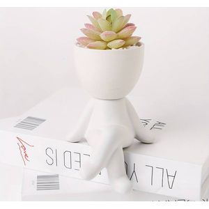 EaseFrame plantenpot - Sitting Man Plantenpot voor Binnen en Buiten