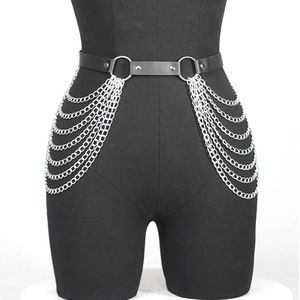 Bodychain heup harnas - Open kruis - Festival - Feest - BDSM - Rollenspel - Verstelbaar - RVS