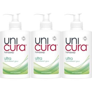 Unicura - Ultra- 3 x 250 ML- Handzeep Anti-bacterieel-Hygienisch