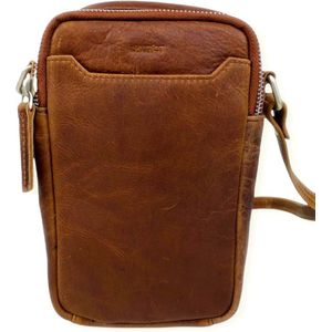 DSTRCT Limited Leren Telefoontasje Phonebag Cognac