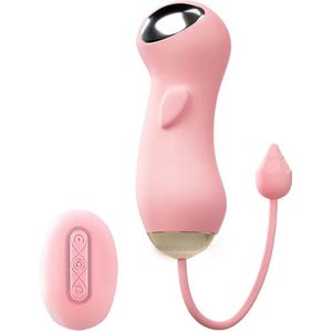 E-stim vibrator vrouwen - 10 schokstanden - Stroom - 10 vibratiestanden - Masturbatie ei - Remote control