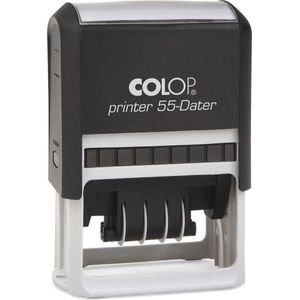 Colop Printer 55/D Blauw - Stempels - Datum stempel Nederlands - Stempel afbeelding en tekst