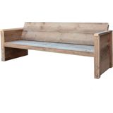 Wood4you - Tuinbank - Vince - Steigerhout Bouwpakket 152Lx72Hx57D cm Houten Bank Voor Woonkamer, Eetkamer, Tuin