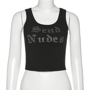 Send nudes topje dames - Grappige top - Sexy hemd - Leuke vrouwen kleding - Tank top - Goede kwaliteit
