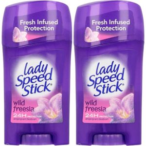 Lady Speed Stick Wild Freesia - Deo - Deodorant Vrouw - Deodorant - Anti Transpirant - Antiperspirant - 48 Uur Bescherming - Deo Stick - Deo Rituals  -  2 x 45 g - Deodorant Vrouw Voordeelverpakking