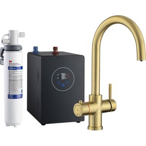 Multi-Tap Filtrete 3in1 Kokend Water Kraan Gold - Rond