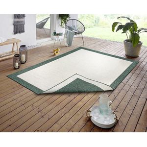Flycarpets Omkeerbaar Vloerkleed - Binnen & Buitenkleed Panama- Groen - 200x290 cm