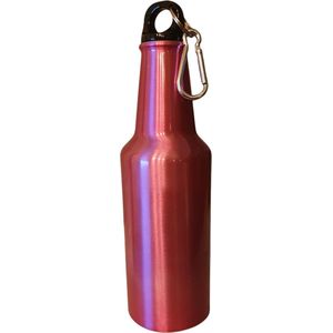 Sportbidon aluminium roze 600ml