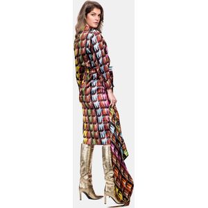 Mucho Gusto - Scandicci - Jurk - Multicolor - 97% Zijde 3% EL