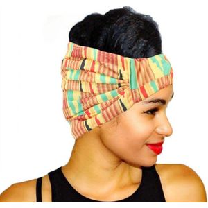 Haarband|Afrikaanse Haarband|Hoofddeksel|Afrikaans|Haarband Dames|Bandana|Haarverzorging|Stretch|Groen|Geel|Oranje