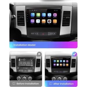 CarPlay Mitsubishi Outlander 2005-2011 (voor originele systeem zonder Rockford) 8core Android 10 navigatie Bluetooth USB WiFi  2+32GB 4G